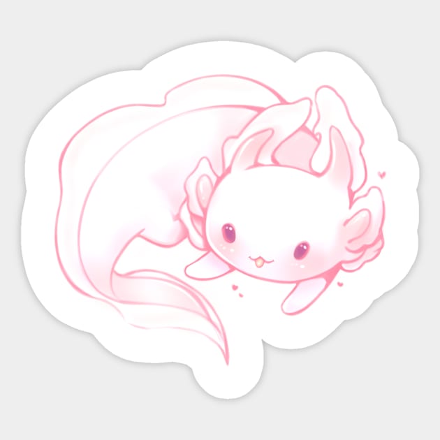 axolotl Sticker by Ghostly Fail